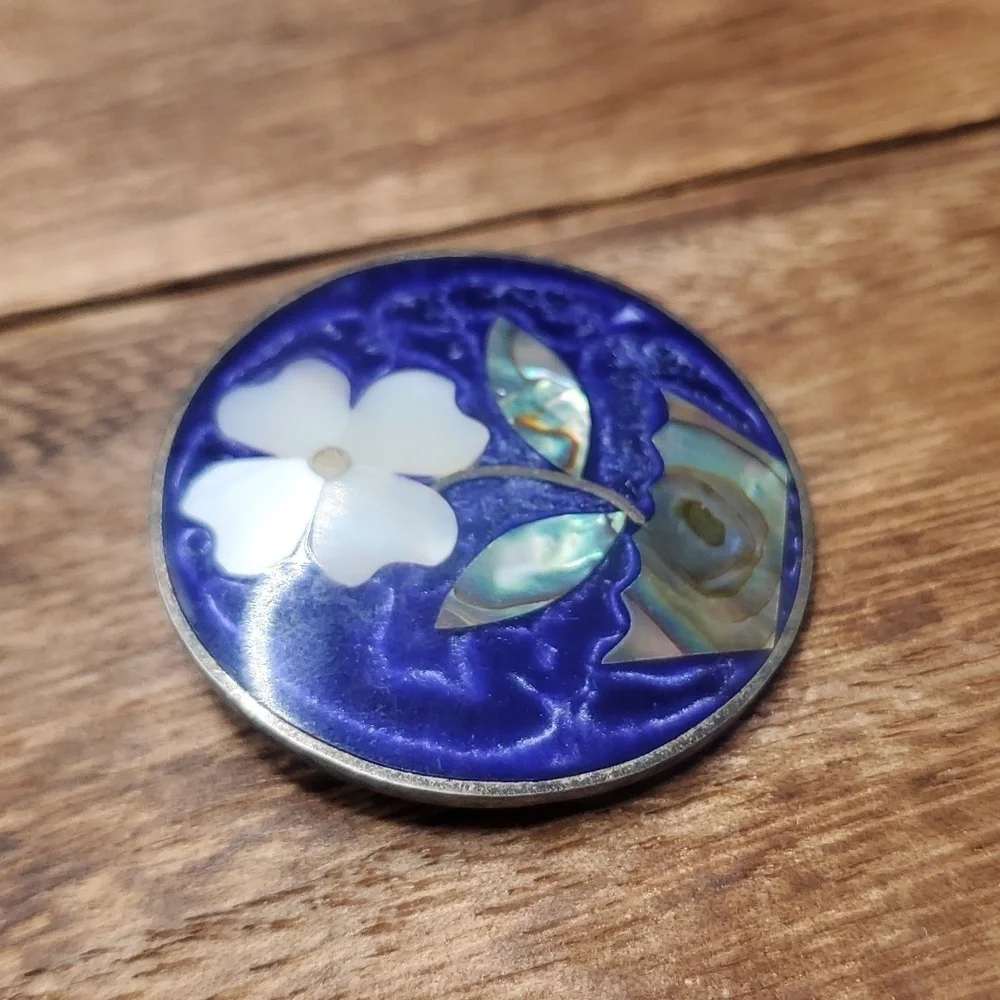 Floral Stunning‎ Brooch B572 sterling silver